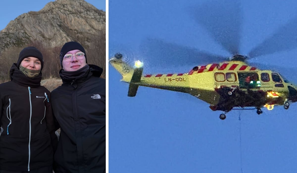 Ålesund: Helikopter hentet ut turister