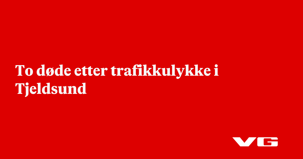 To døde etter trafikkulykke i Tjeldsund