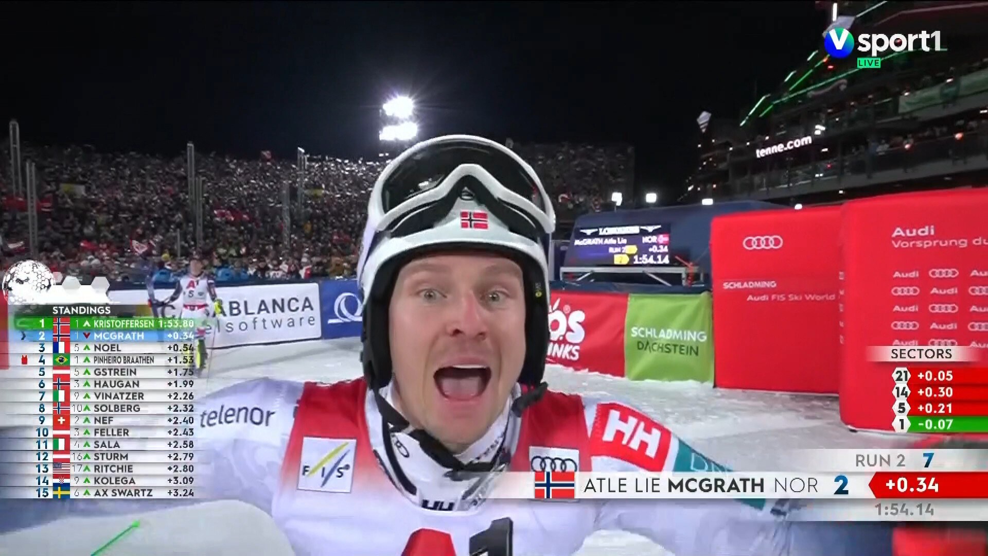 Kristoffersen brøt sammen etter historisk bragd i Schladming