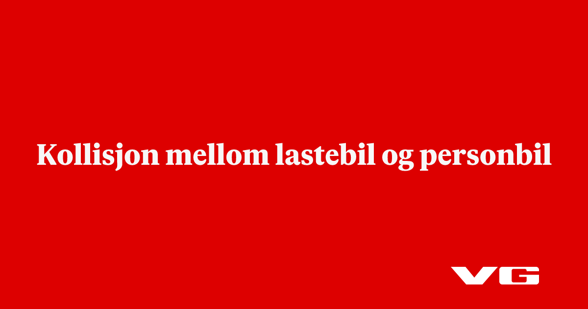 Kollisjon mellom lastebil og personbil