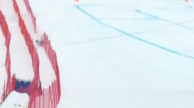 Skrekkelig fall for Marte Monsen i Crans Montana 