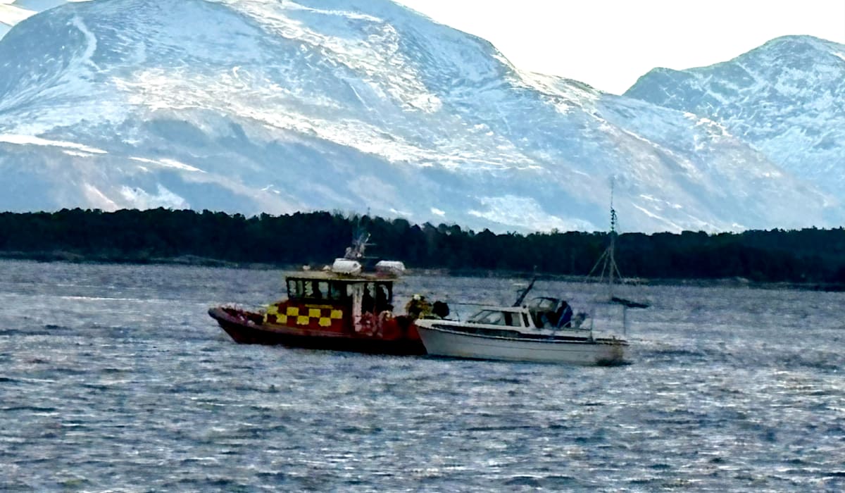 NÅ: Her reddes fritidsbåten