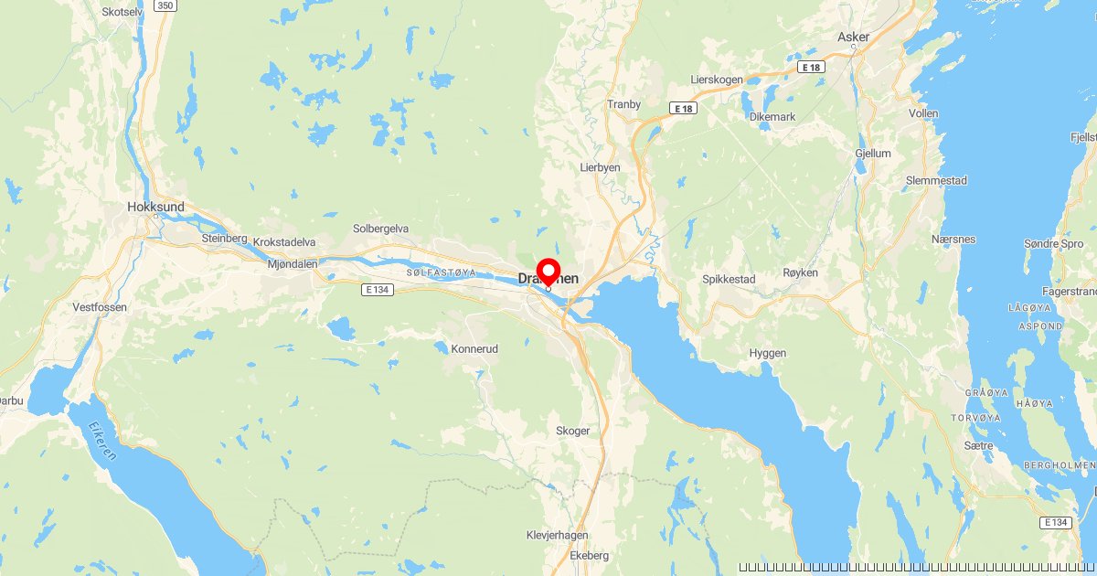 Alvorlig trafikkulykke i Drammen