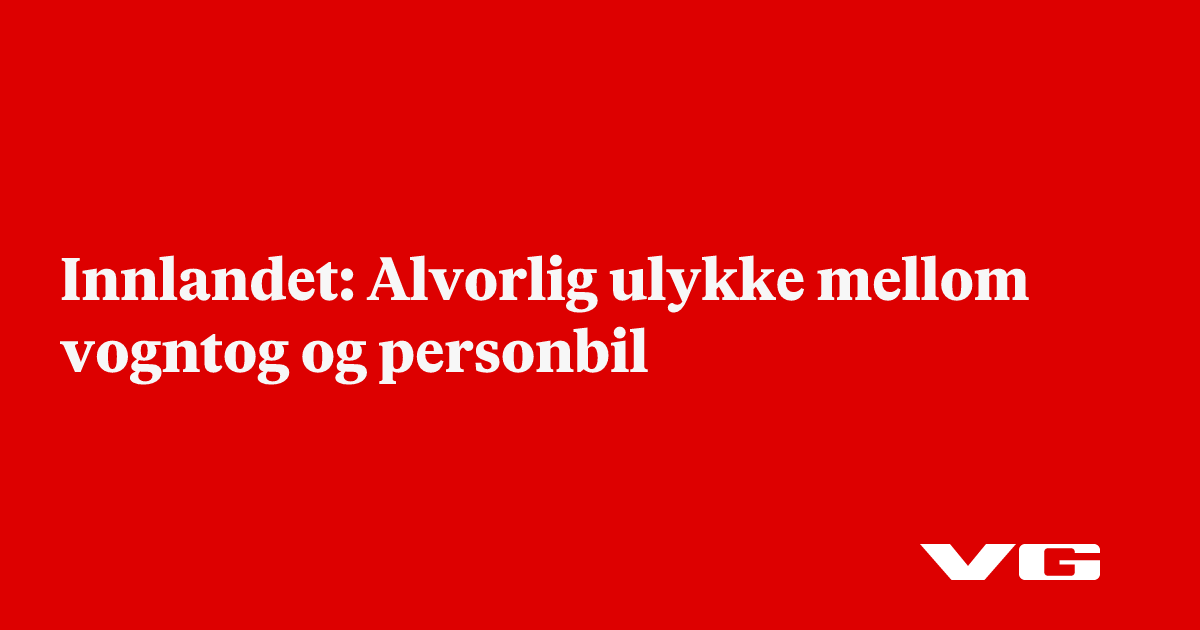 Innlandet: Alvorlig ulykke mellom vogntog og personbil