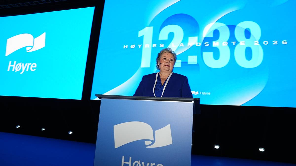 Erna Solberg holder sin siste tale som Høyre-leder: – Sexy har aldri vært mitt mål
