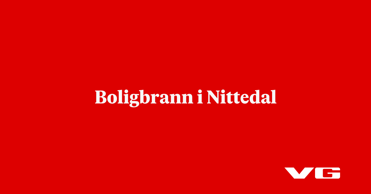 Boligbrann i Nittedal