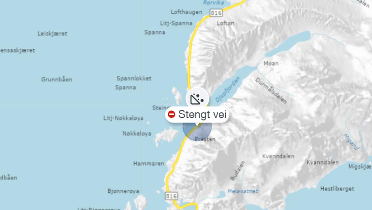 Henningsvær isolert etter snøskred: – To meter høyt