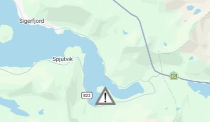 Anleggsbil har kjørt ut