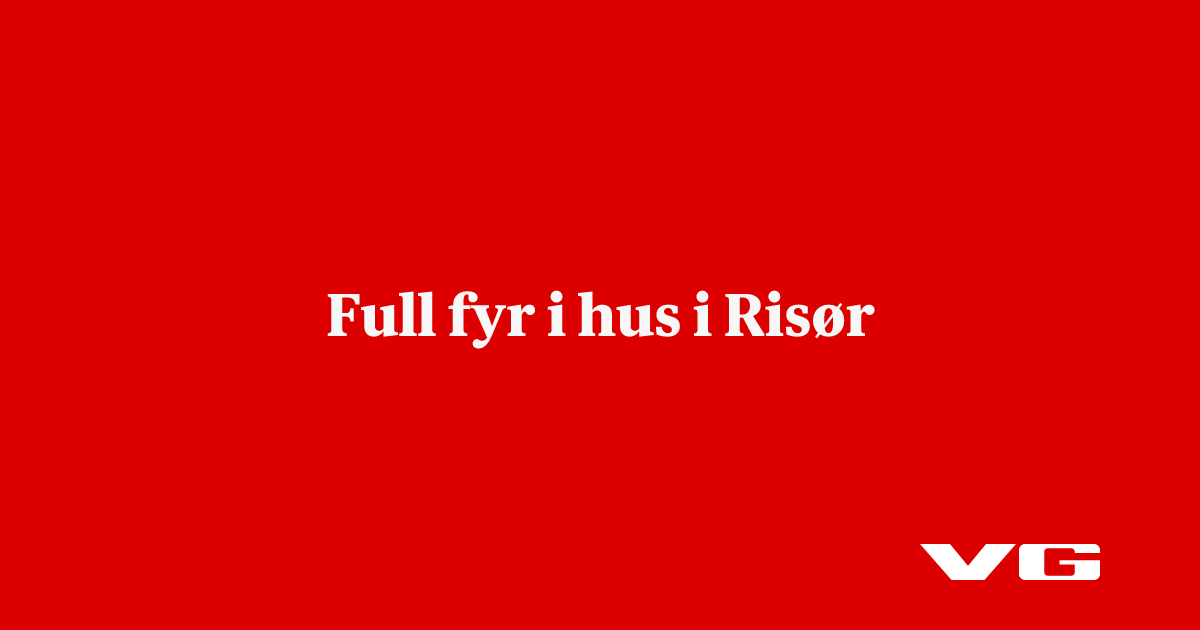 Full fyr i hus i Risør