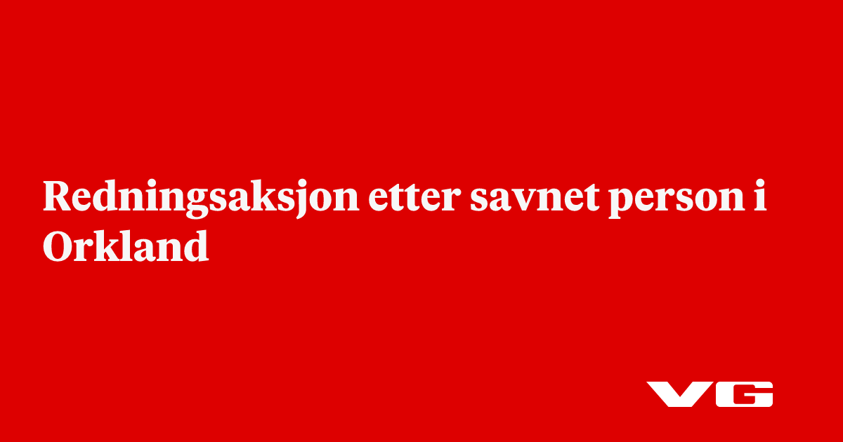 Orkland: Savnet person funnet 