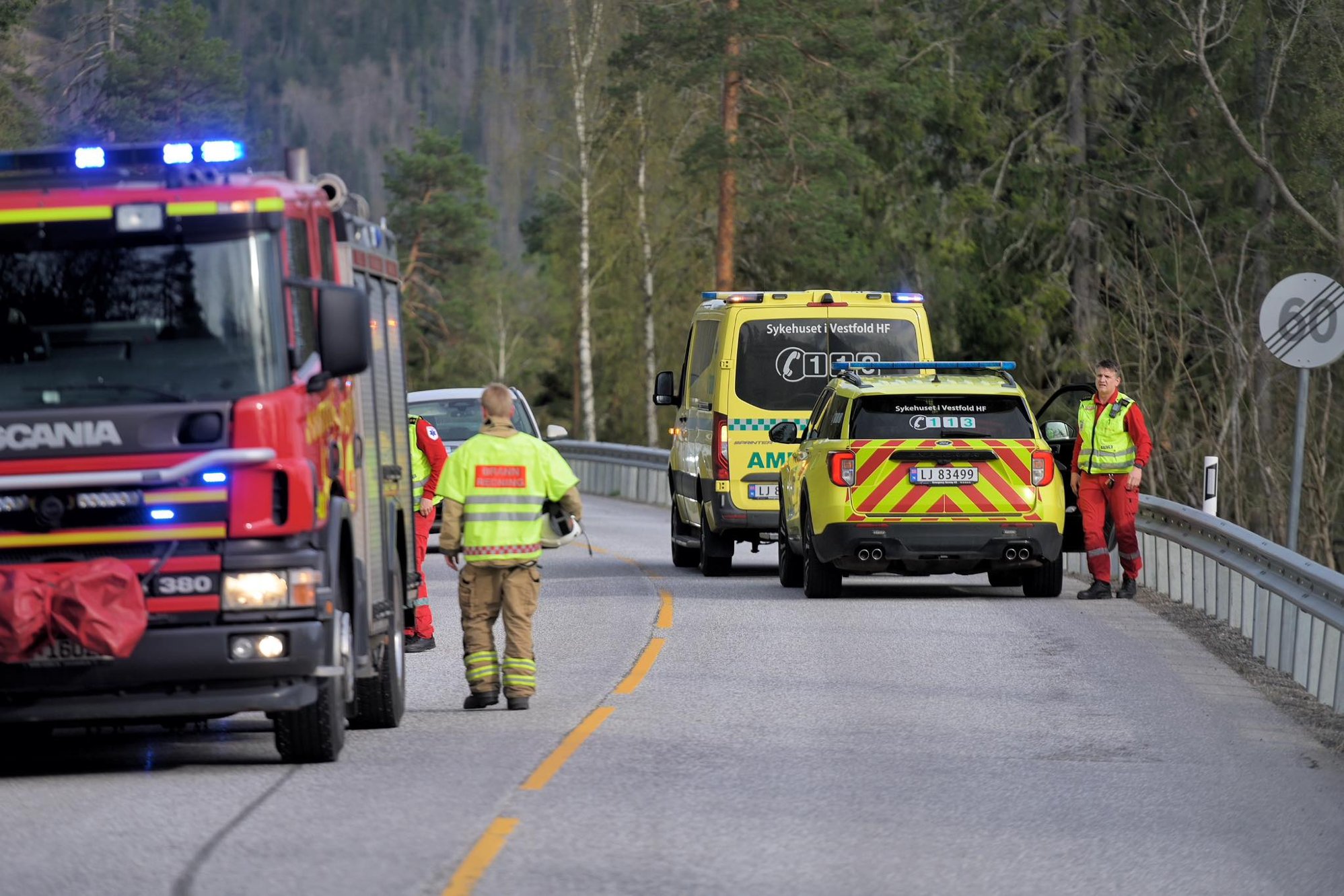 Alvorlig MC-ulykke: Fører til sykehus