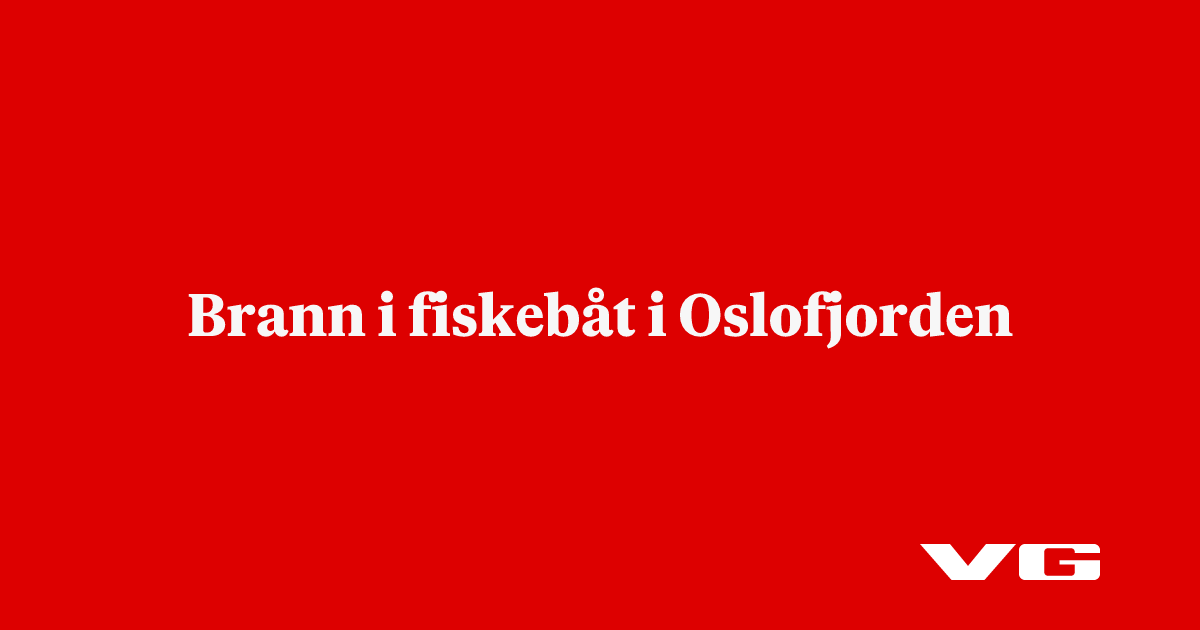 Brann i fiskebåt i Oslofjorden 