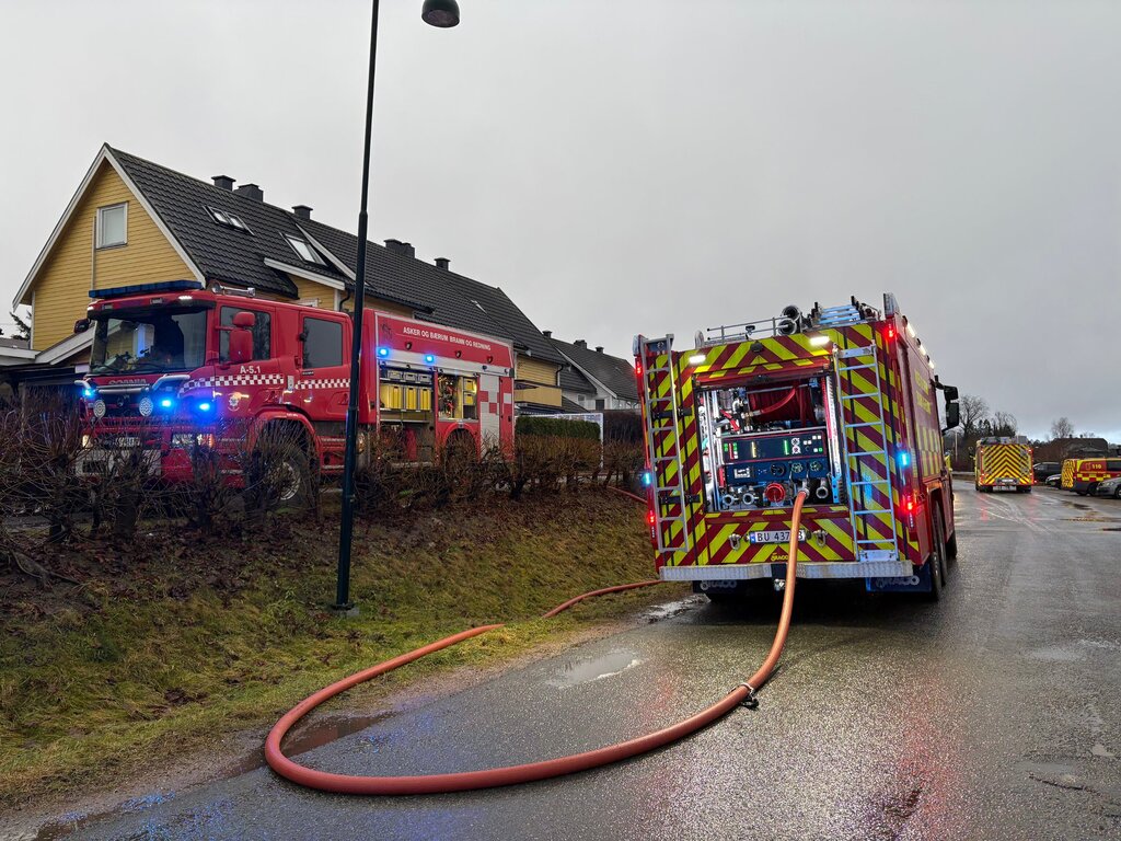 Brann i bod i Røyken