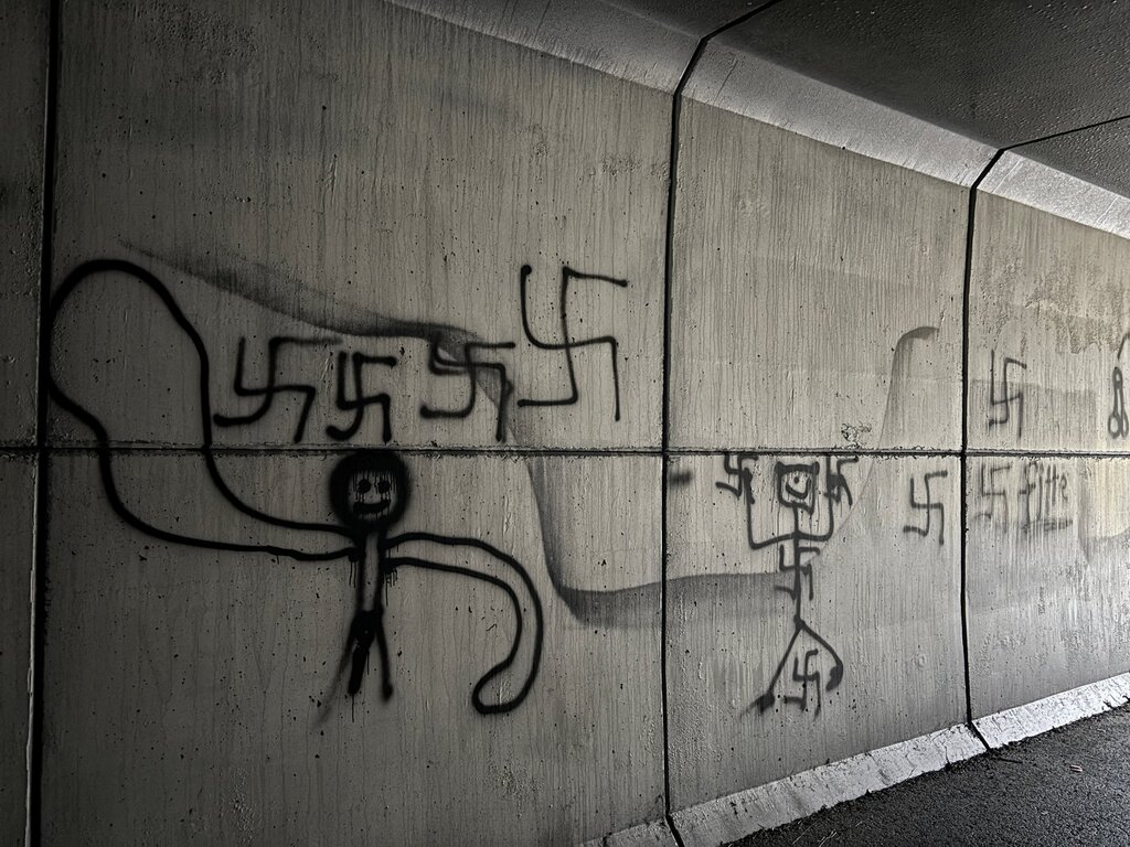 Krenkende tægging i undergangen