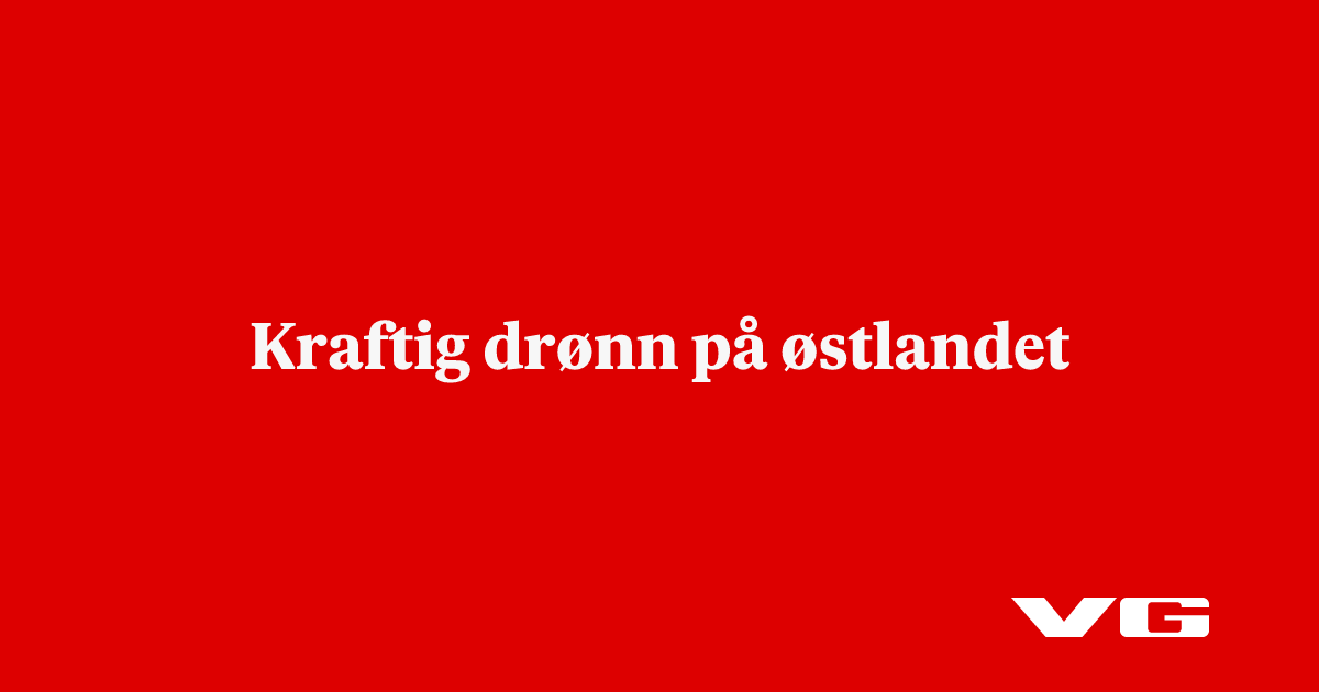 Kraftig drønn på østlandet