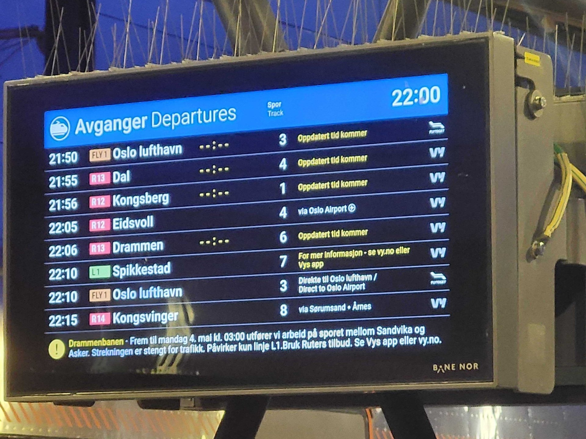 Forsinkelser i togtrafikken