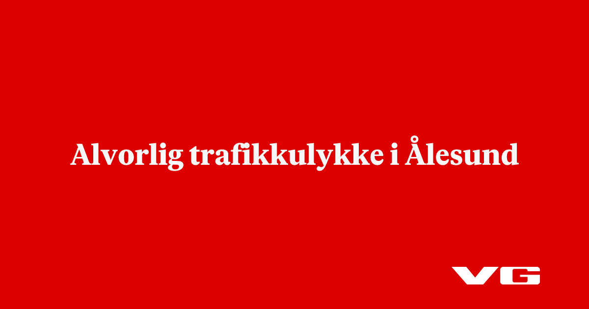 Alvorlig trafikkulykke i Ålesund