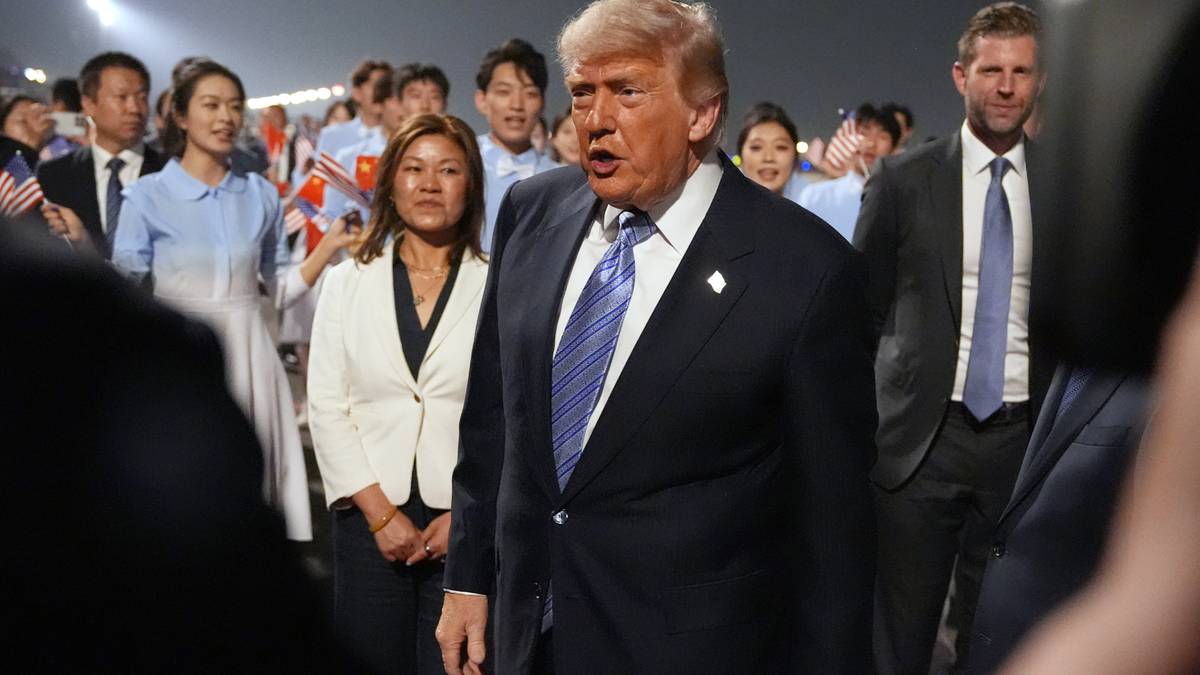 Trump har landet i Kina