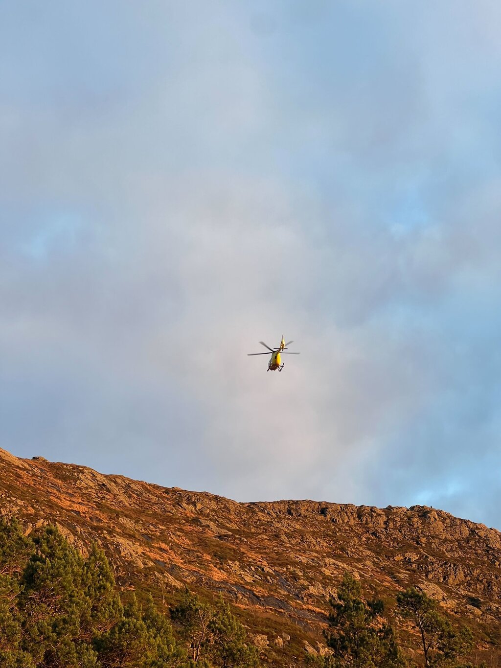 Redningsaksjon i byfjellene