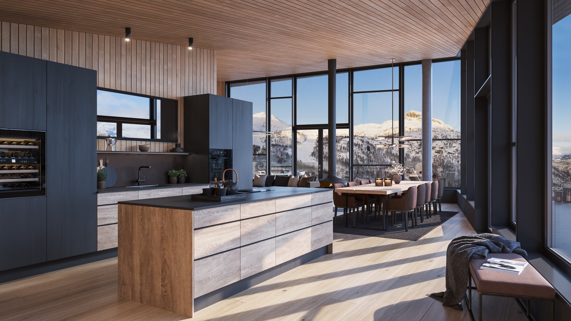 Snapper rådyre luksusleiligheter på fjellet