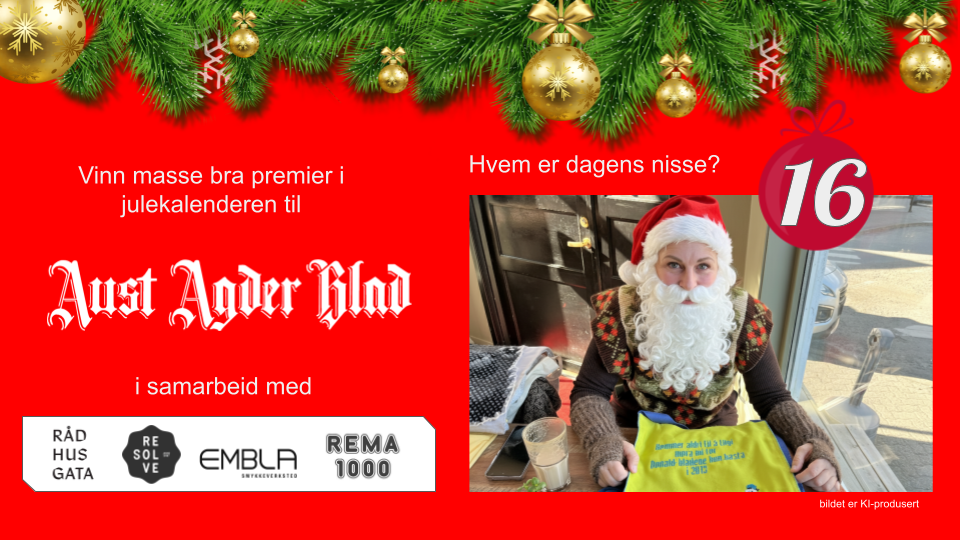 Ingen løfter som denne nissen - hvem er det? Gjett og vinn flotte premier