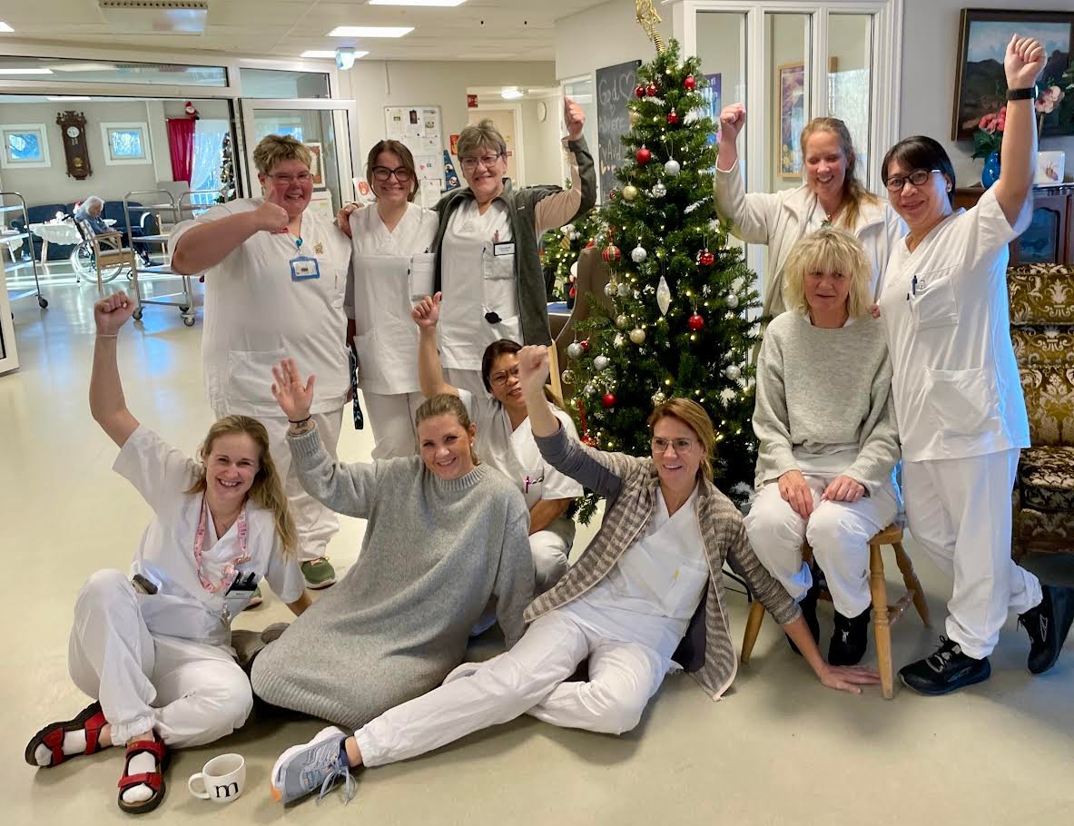 Glede og lettelse på sykehjemmet
