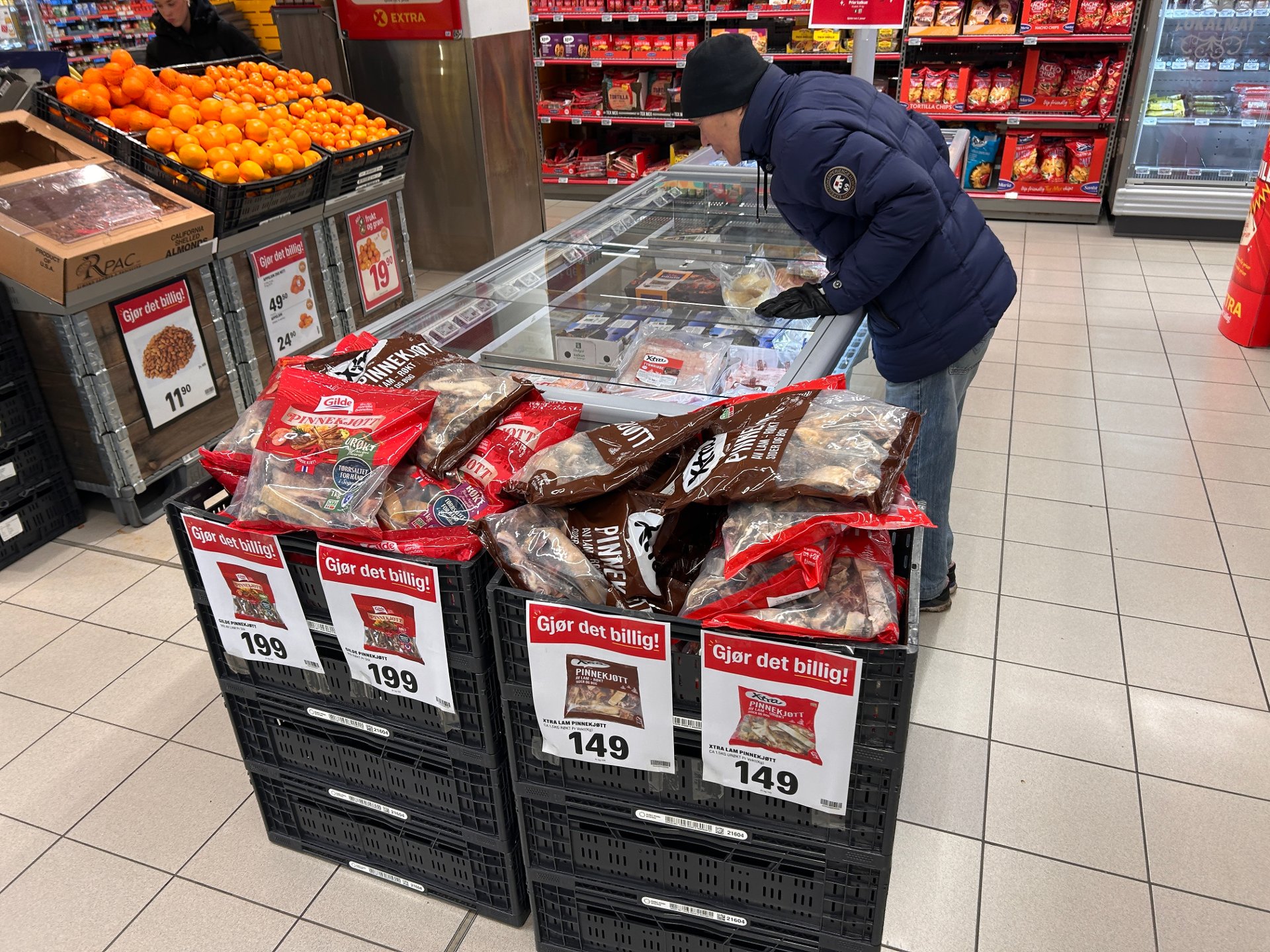 Kiwi, Rema, Extra: Priskrig på ribbe og pinnekjøtt