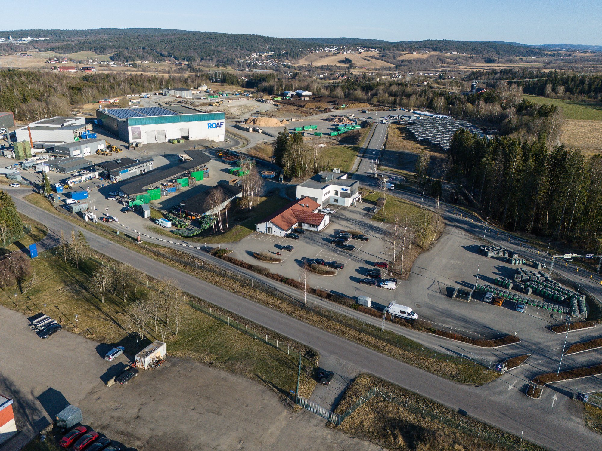 Roaf gjenvinningsstasjon på Berger.