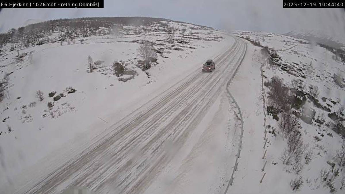 E6 over Dovrefjell kan bli stengd: – Polert veg