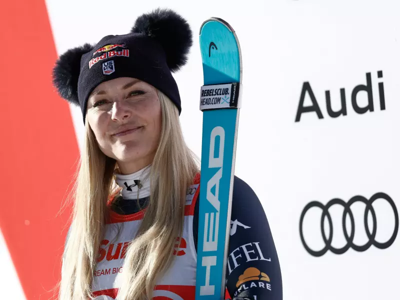 Vonn mot pallplass i Val d'Isère – de norske et stykke bak