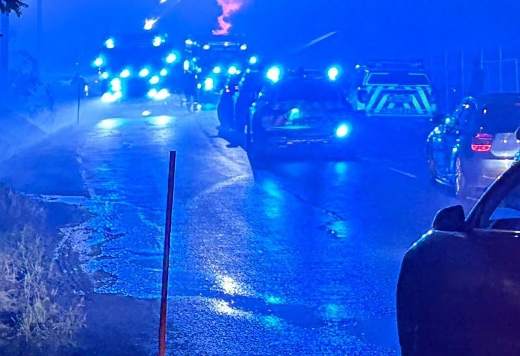 Brann i enebolig i Lillestrøm: – Åpne flammer