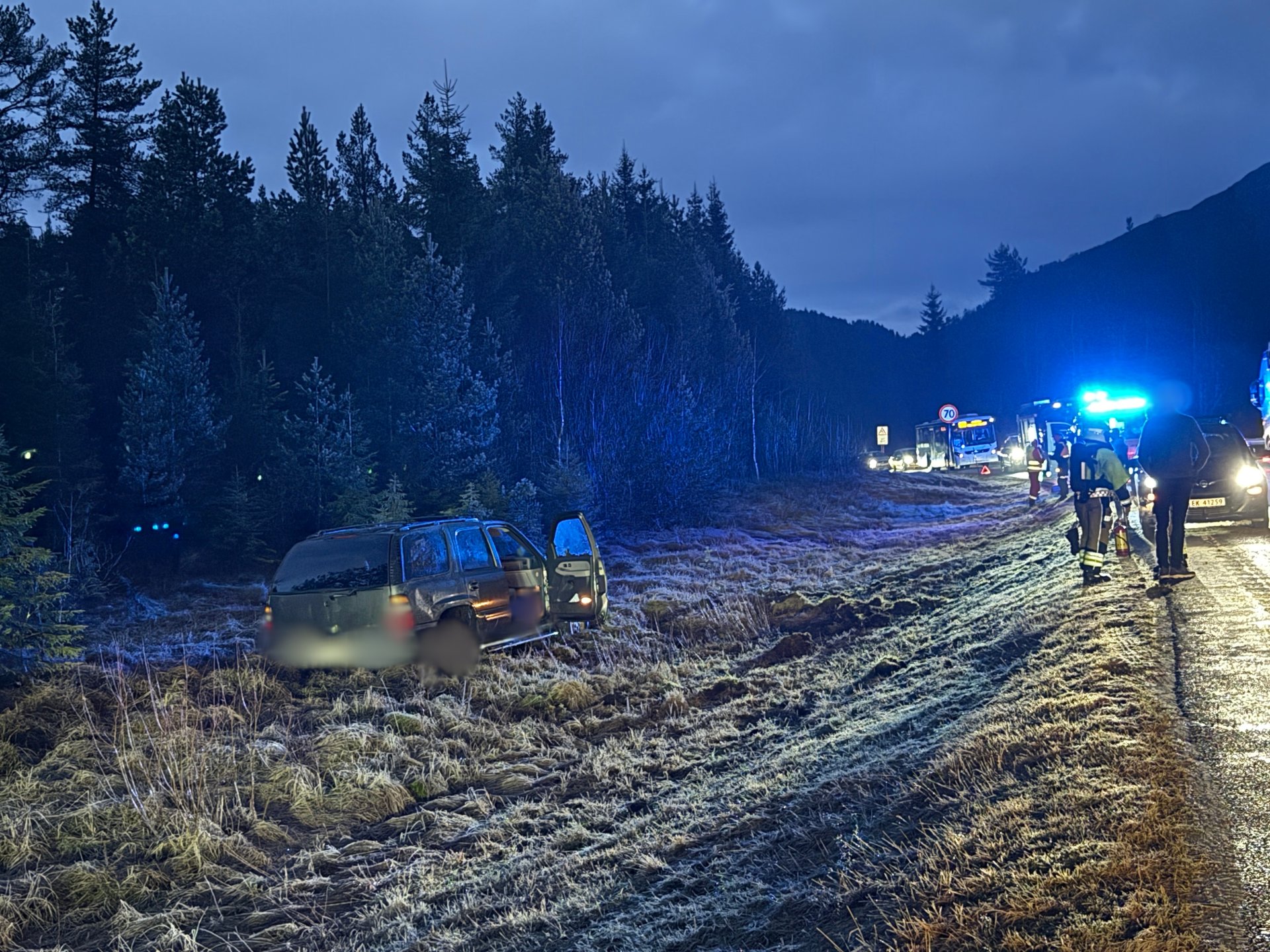 Svært glatt på E39 ved Førde – fleire trafikkuhell på kort tid