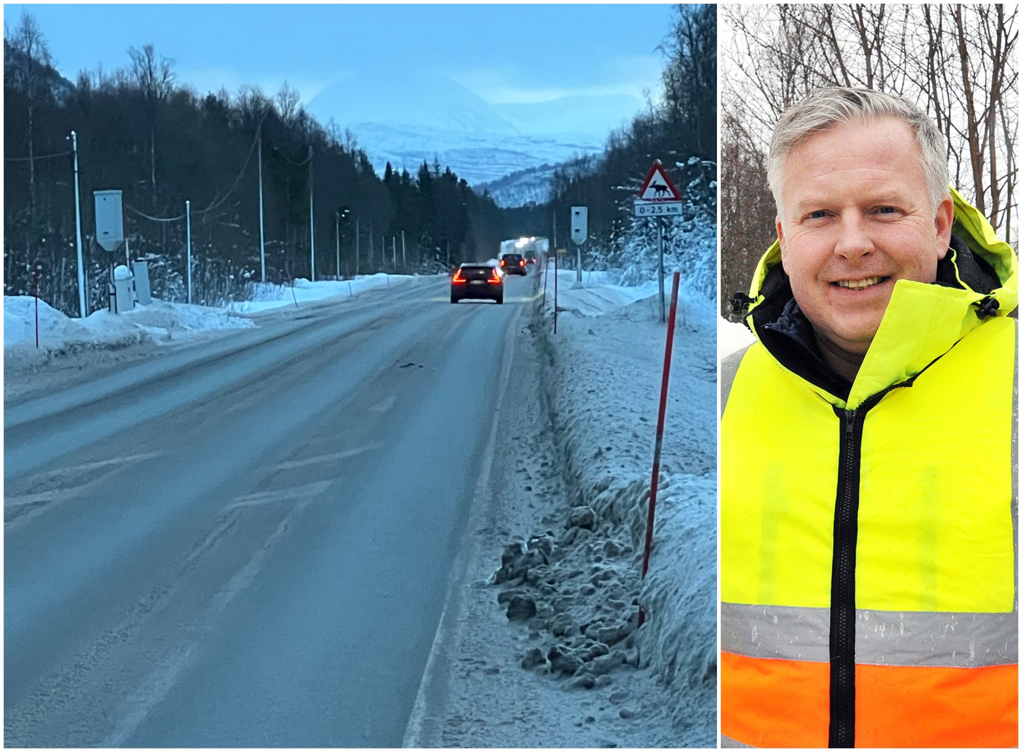 Nestleder i Målselv viltnemnd advarer om stor elgfare, og særlig langs Velta-strekka (på bildet) er man utsatt for faren.