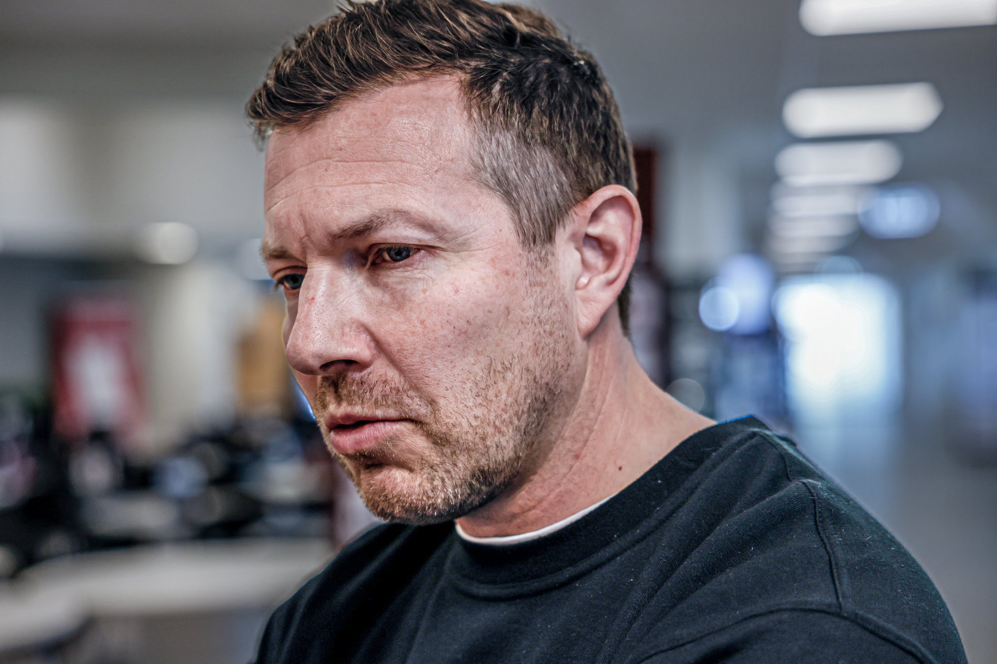 Øyvind Alapnes- Dagen derpå etter tapet mot Sandefjord. Foto: Torgrim Rath Olsen