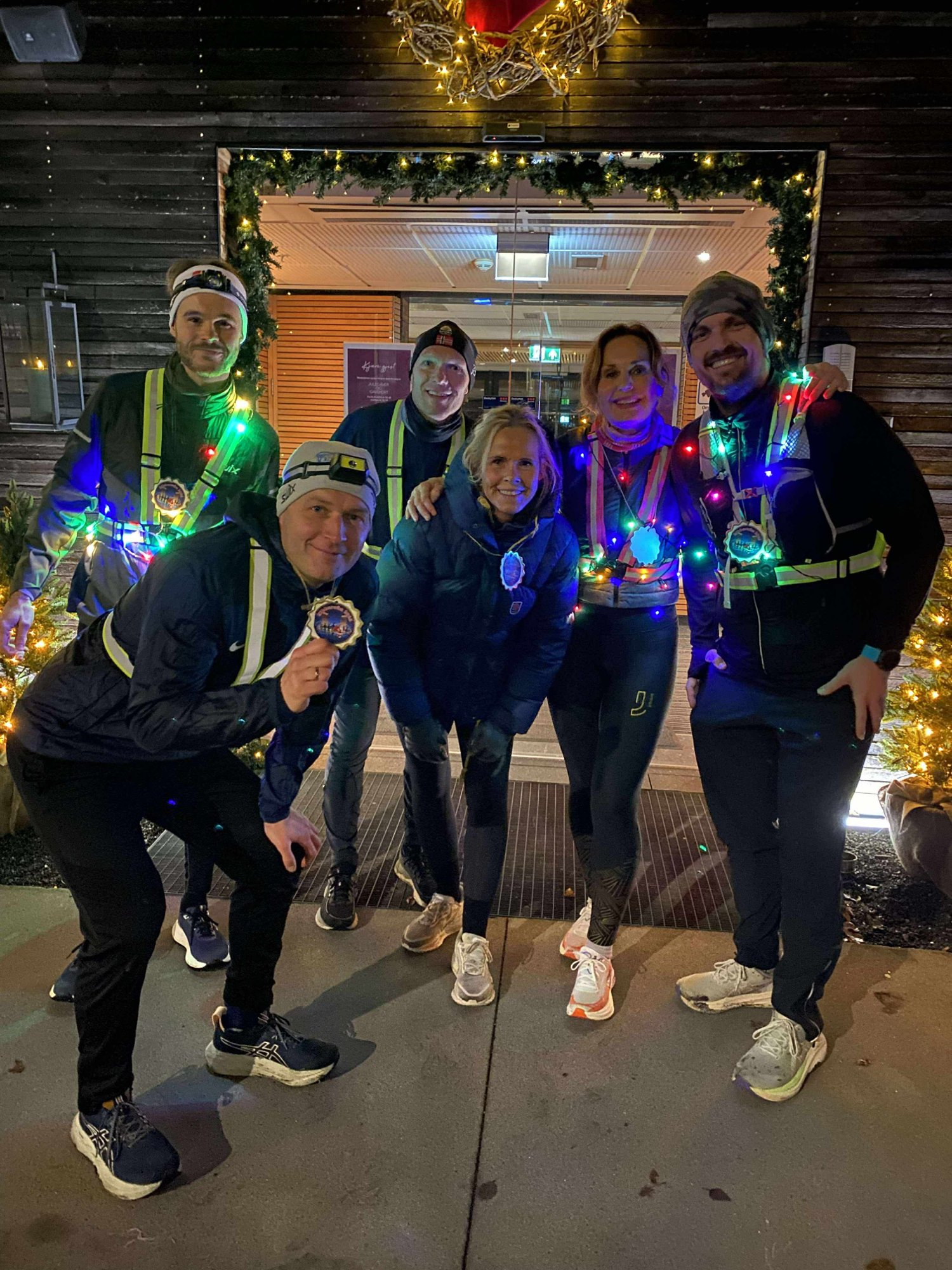 Løp med julelys i 20 kilometer: – Det var utrolig gøy