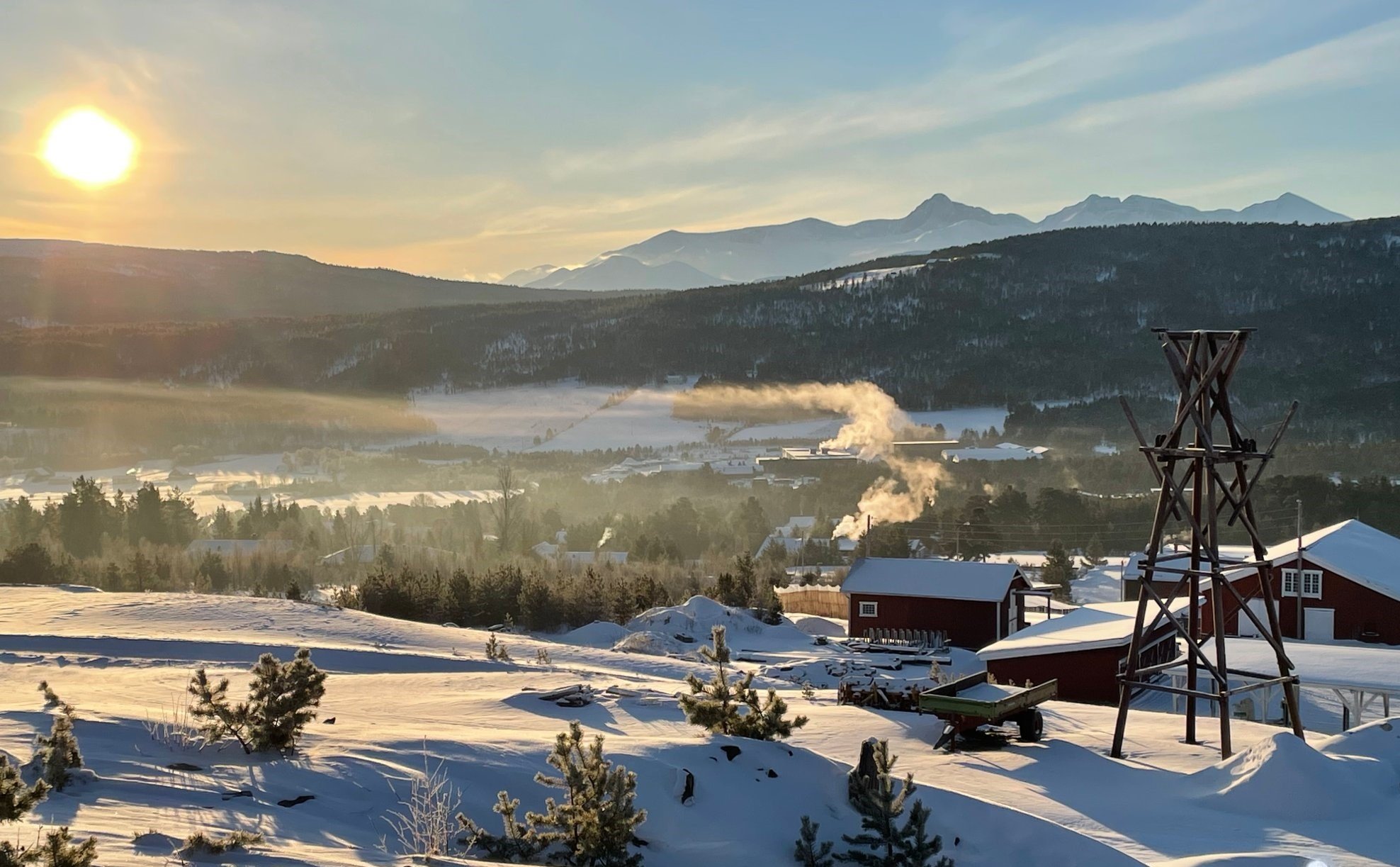 Her ble det en kald start på lille julaften