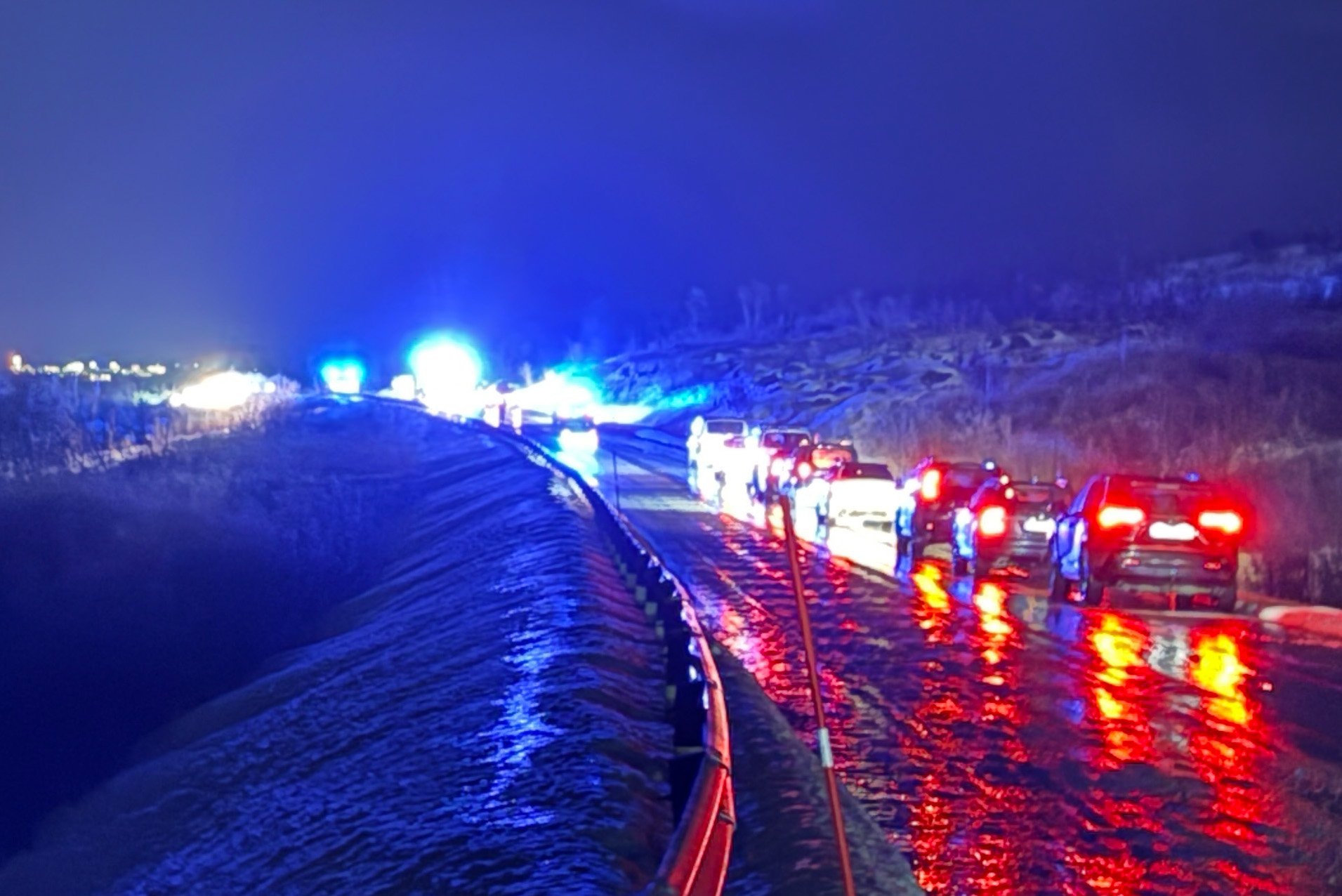 Trafikkulykke: – En person ble ivaretatt av ambulansepersonell