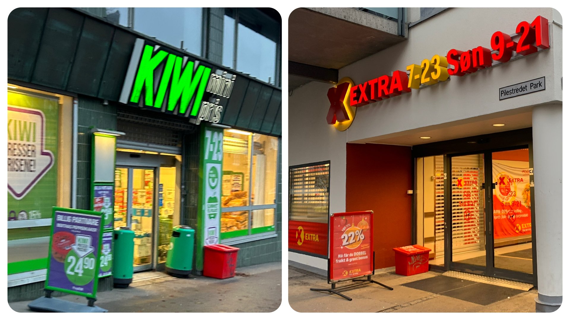 Terningkast 1 til tilbud hos Kiwi, Extra og Bunnpris