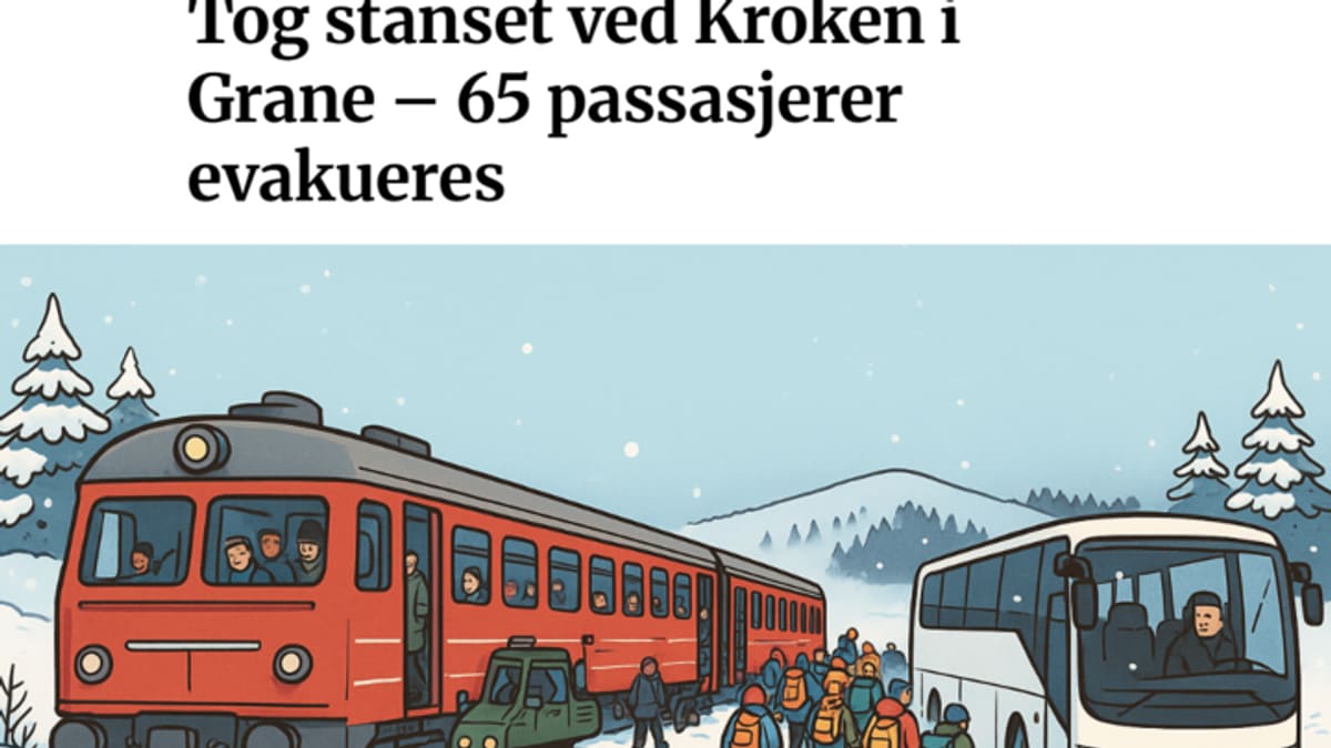 Her bruker lokalavisa KI til å vise frem toghavari: – Det ble ikke helt riktig