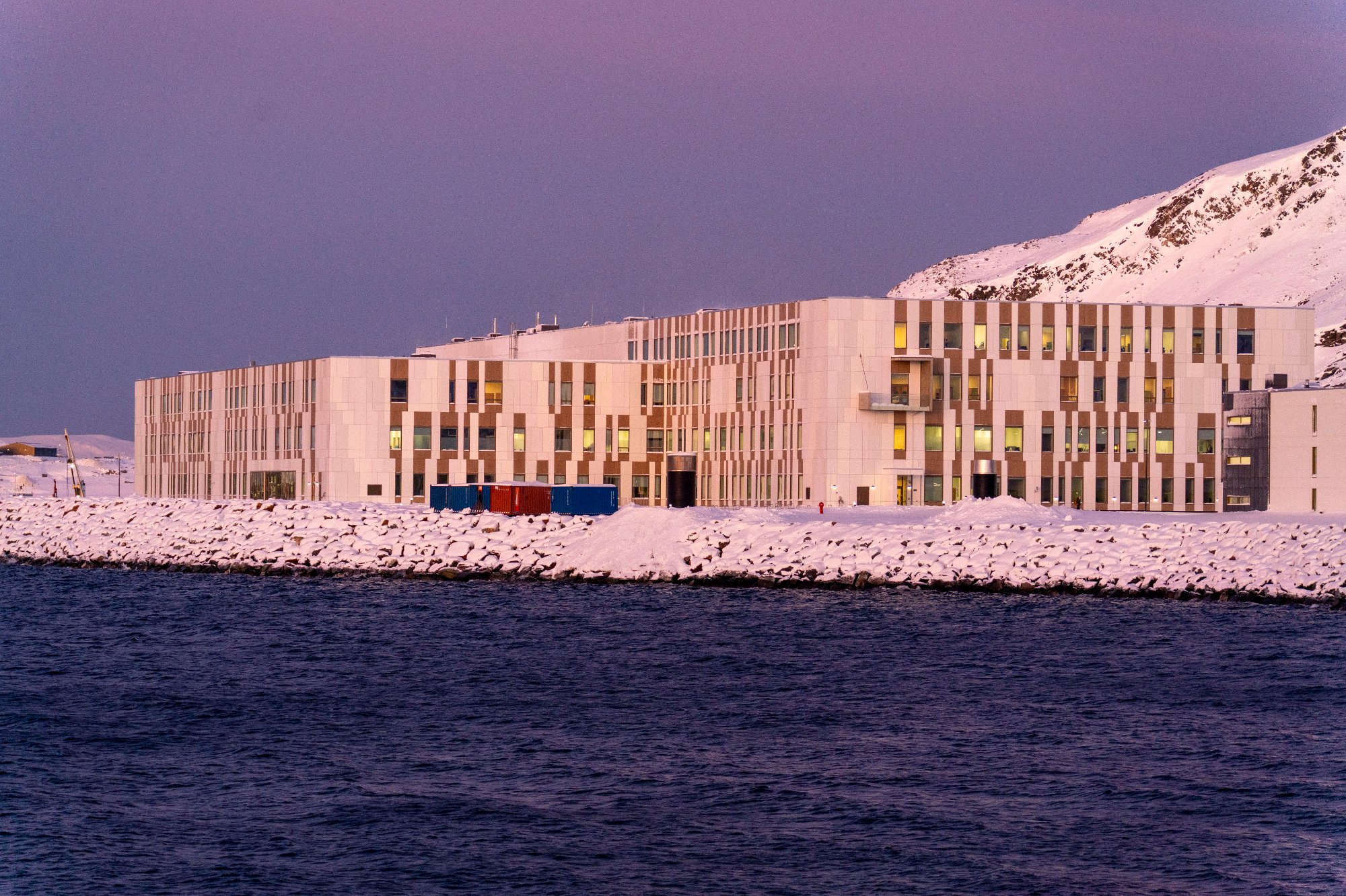 Hammerfest 20250110. 
Det nye sykehuset i Hammerfest åpnes offisielt tirsdag.
Foto: Rino Engdal / NTB