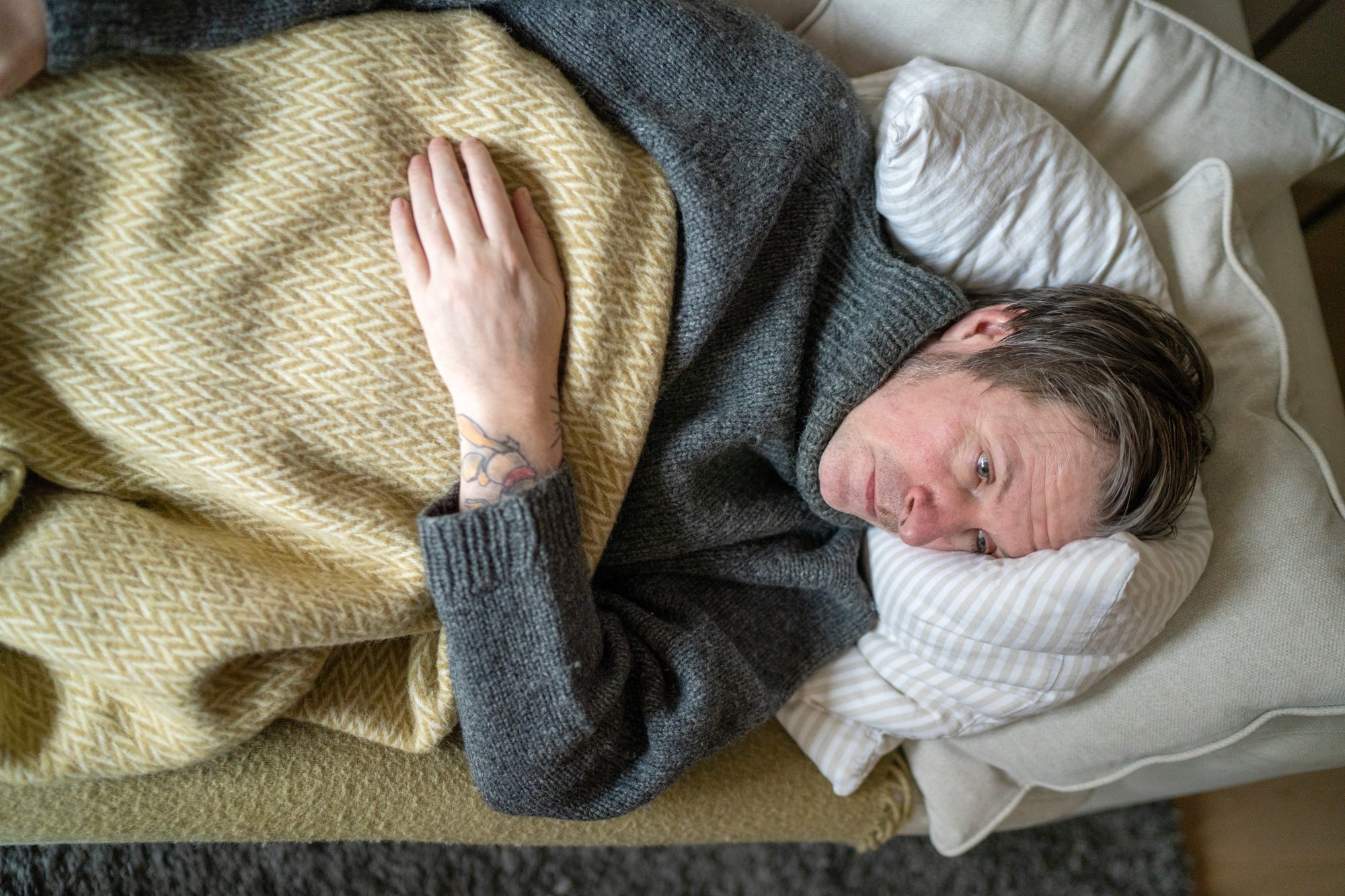 Oslo 20230131. 
Illustrasjon: Forkjølelse, sykdom. Modellklarert
Foto: Gorm Kallestad / NTB