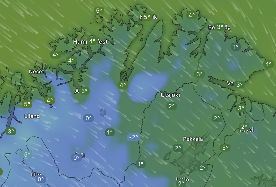 6,5 grader i Alta på julaften – høyeste målt på 14 år: – Det har vært veldig mildt