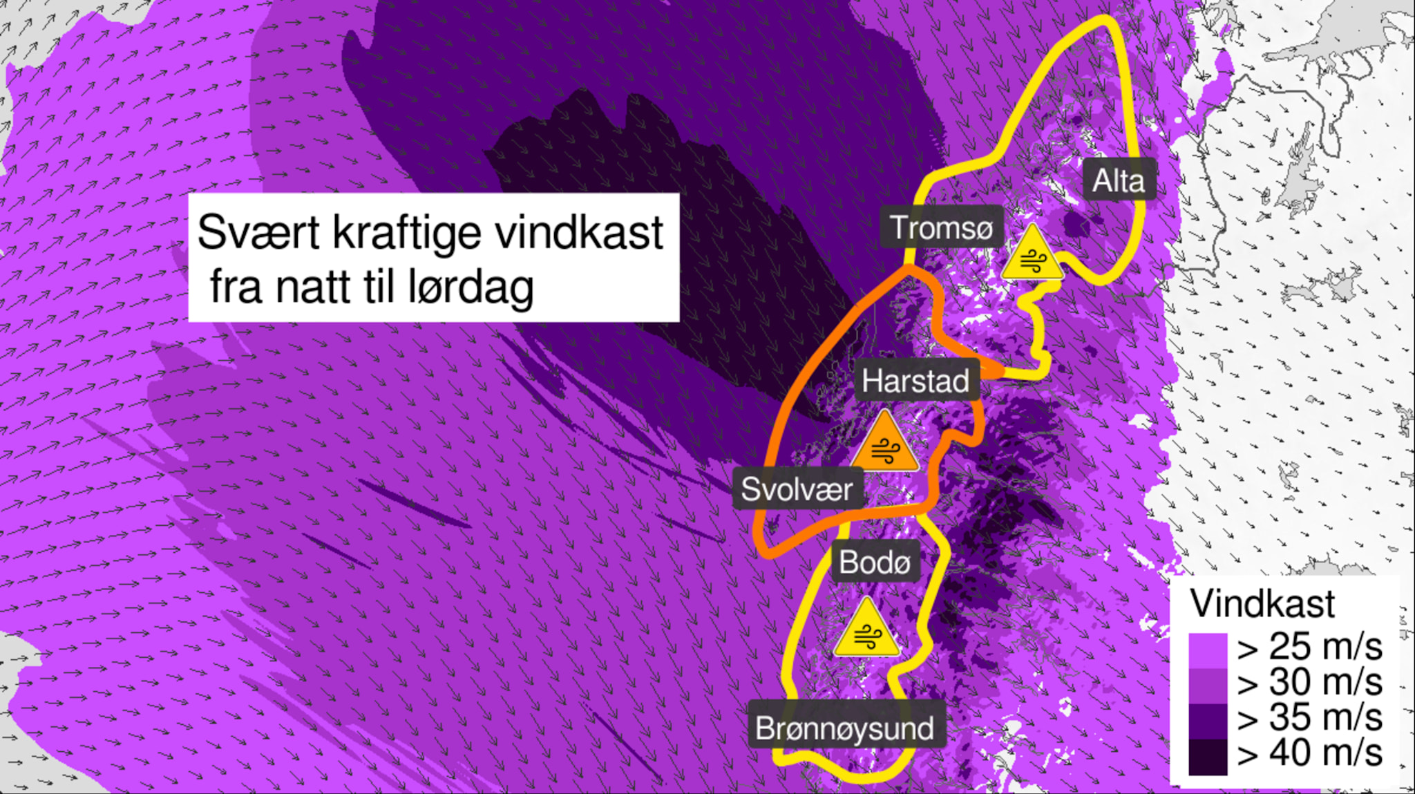 Kraftig storm ventet i Tromsø: – Kan bli orkan