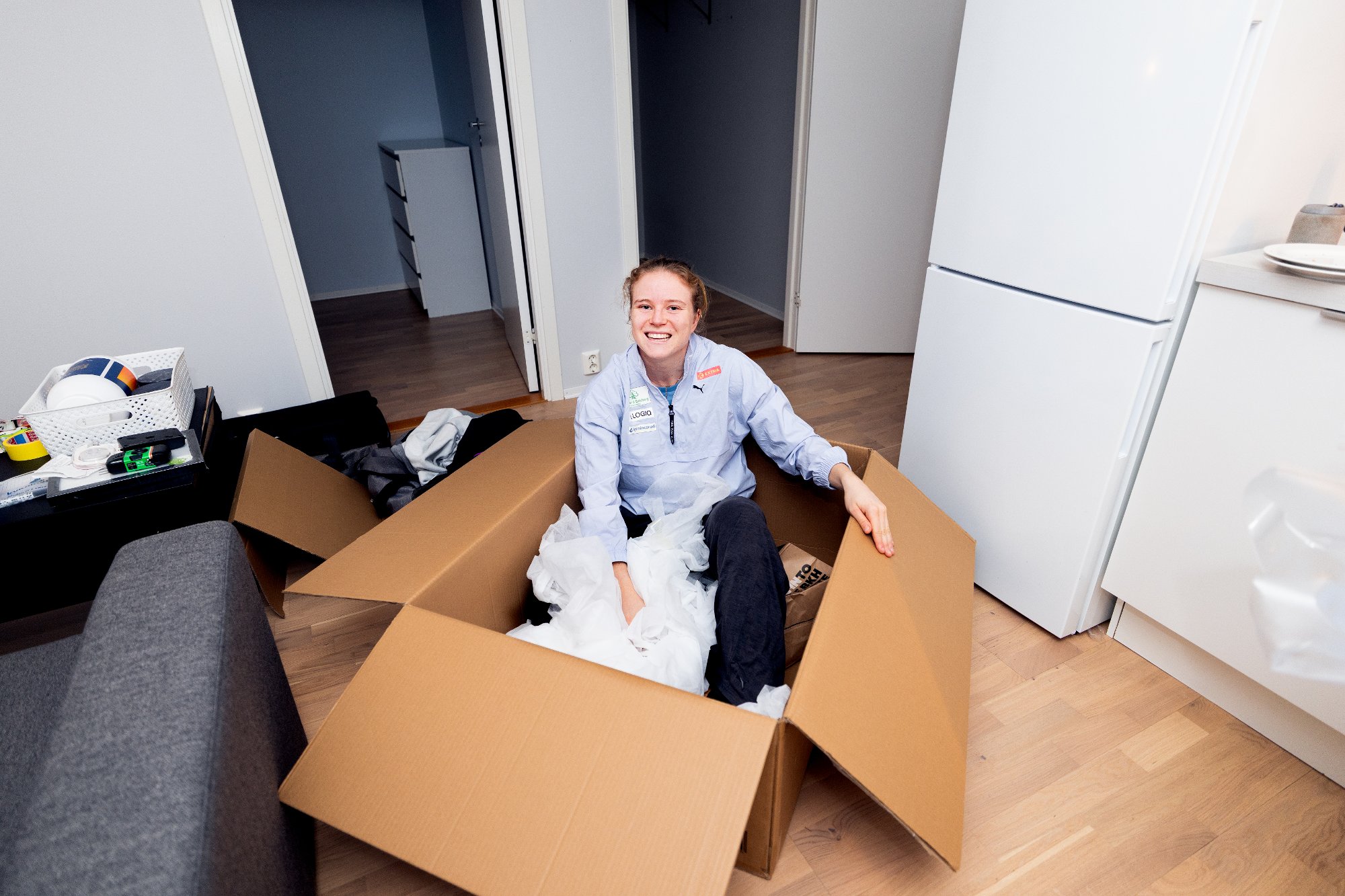 Henriette Jæger flytter inn i ny leilighet i Lørenskog
