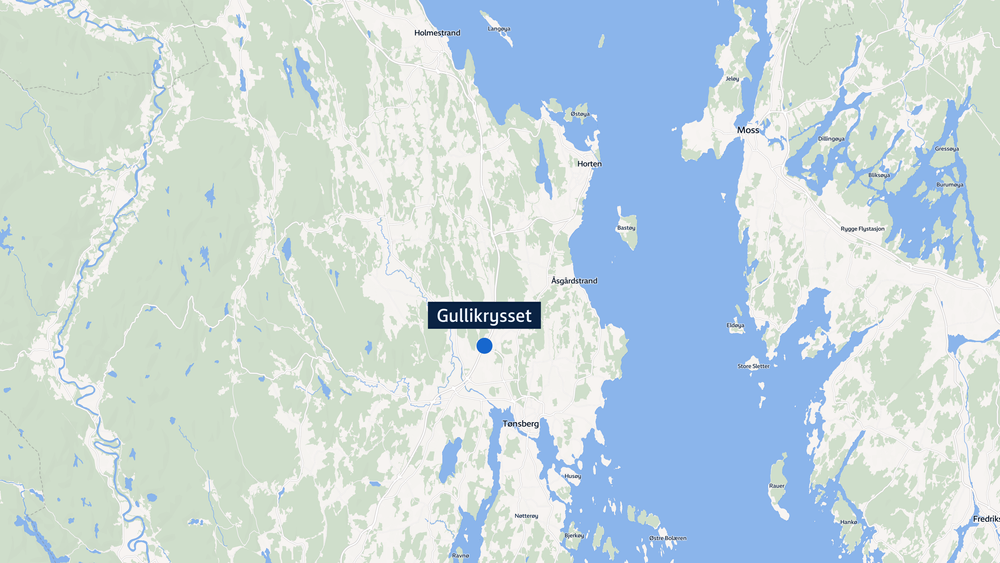 Trafikkulykke på E18 i Tønsberg