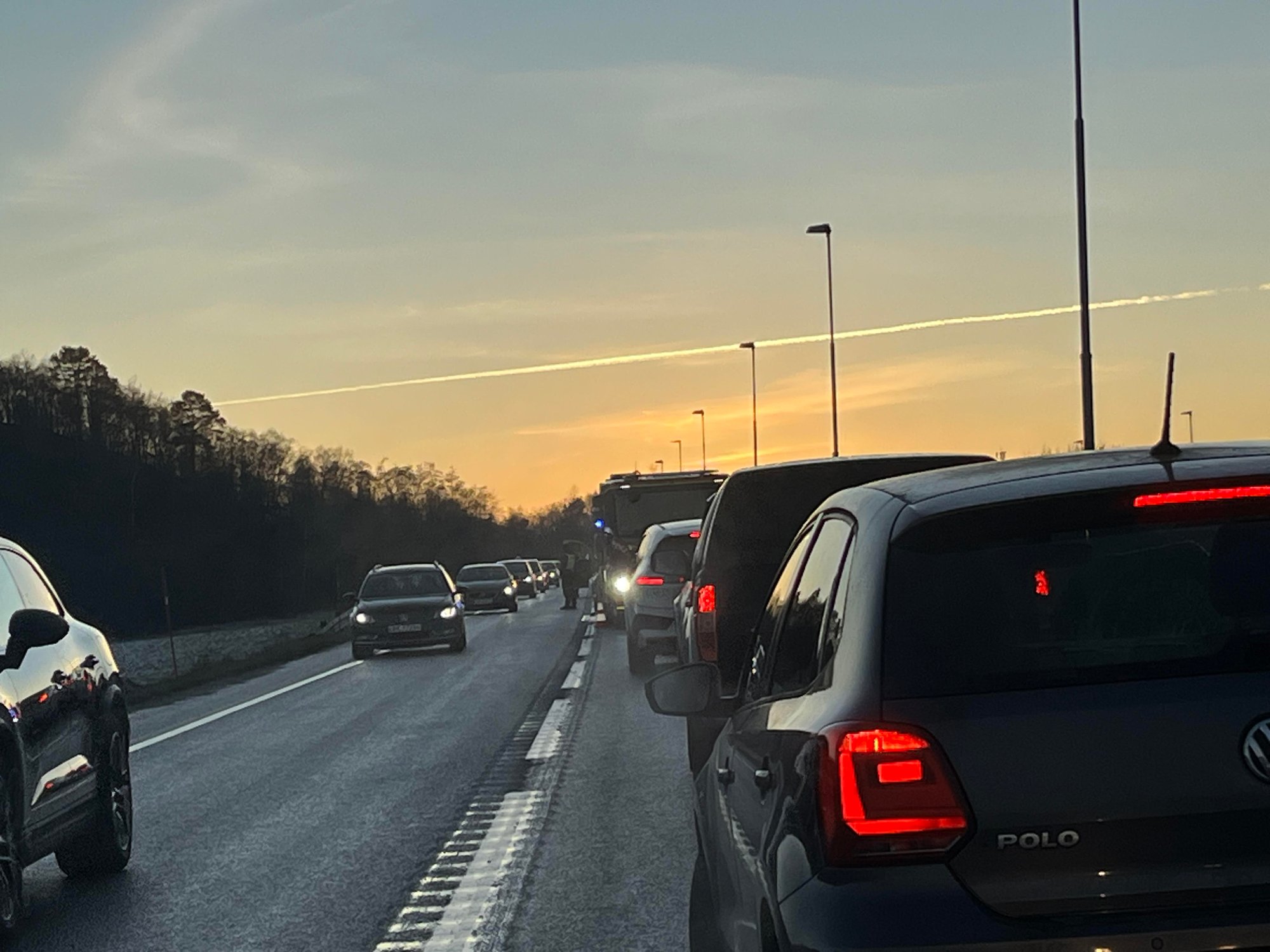 Trafikkulykke ved Austråttunnelen