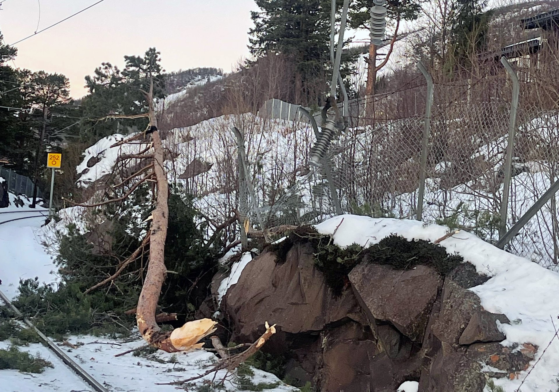 Bergensbanen åpnet igjen etter furuvelt på kjøreledningen