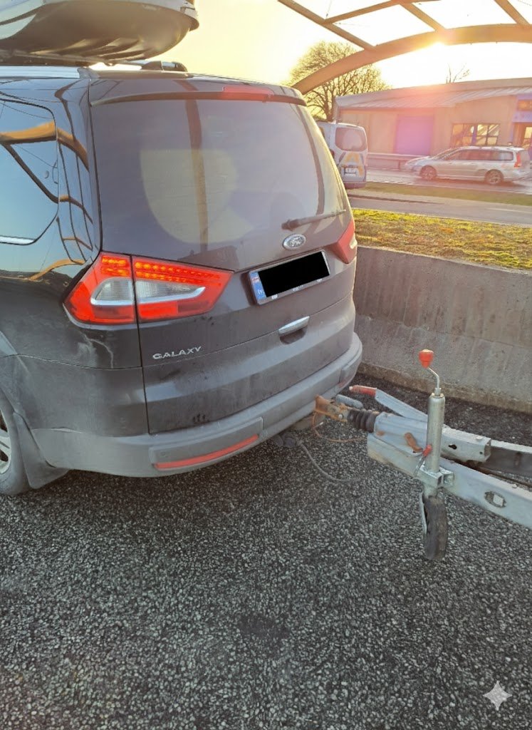 Sjåføren ble stoppet for denne mangelen