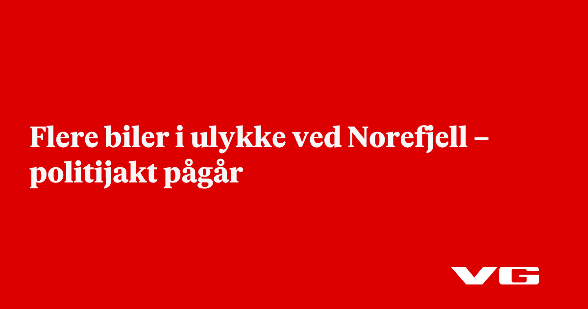 Flere biler i ulykke ved Norefjell – politijakt pågår