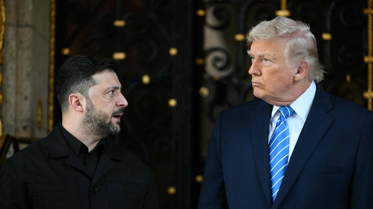 Møtet mellom Zelenskyj og Trump er i gang